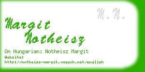 margit notheisz business card